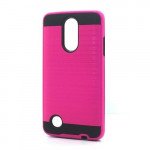 Wholesale LG Aristo, LG LV3, LG MS210 Armor Hybrid Case (Hot Pink)